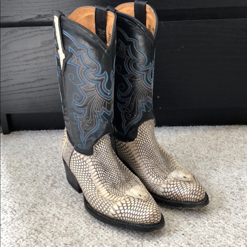 Genuine Snakeskin Cowboy Boots